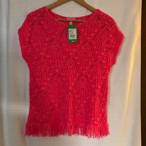 Lilly Pulitzer - Cassis Crochet Top - Size M
